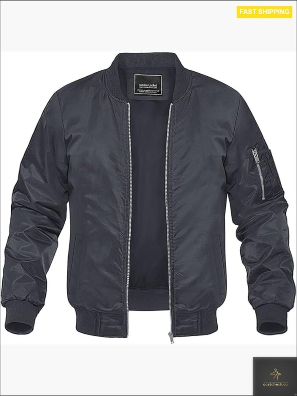Lightweight Bomber Jacket Windbreaker Casual Fall Spring Outdoor Coat